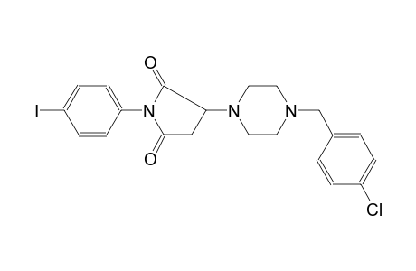 2,5-pyrrolidinedione, 3-[4-[(4-chlorophenyl)methyl]-1-piperazinyl]-1-(4-iodophenyl)-