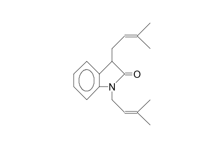 1,3-Bis(3-methyl-2-buten-1-yl)-indol-2-one