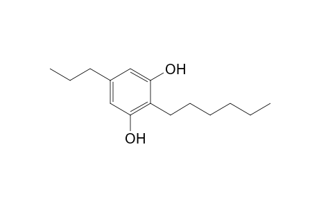 1,3-Benzenediol, 2-hexyl-5-propyl-