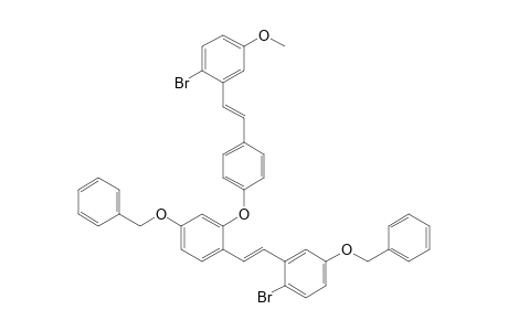 1-{4-Benzyloxy-2-[4-[2-(2-Bromo-5-methoxyphenyl)ethenyl]phenoxy]phenyl}-2-[2-bromo-5-benzyloxyphenyl]ethene