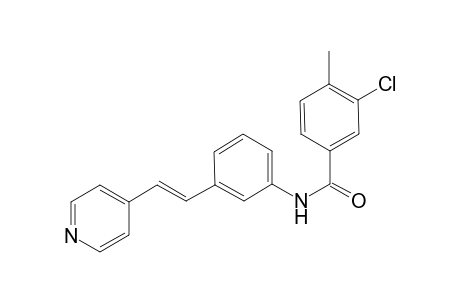 Benzamide, 3-chloro-4-methyl-N-[3-[2-(4-pyridinyl)ethenyl]phenyl]-