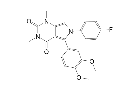 1H-pyrrolo[3,4-d]pyrimidine-2,4(3H,6H)-dione, 5-(3,4-dimethoxyphenyl)-6-(4-fluorophenyl)-1,3-dimethyl-