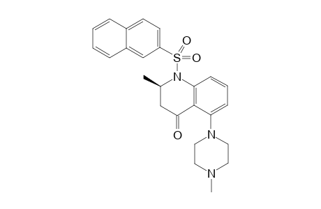 (R)-2-methyl-5-(4-methyl-piperazin-1-yl)-1-(naphthalene-2-sulfonyl)-2,3-dihydro-1H-quinolin-4-one