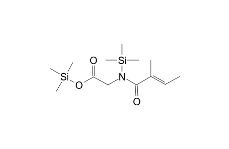 Glycine, N-(2-methyl-1-oxo-2-butenyl)-N-(trimethylsilyl)-, trimethylsilyl ester, (E)-