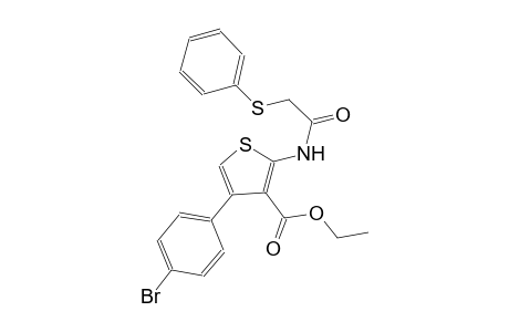 Ethyl 4-(4-bromophenyl)-2-([(phenylsulfanyl)acetyl]amino)-3-thiophenecarboxylate