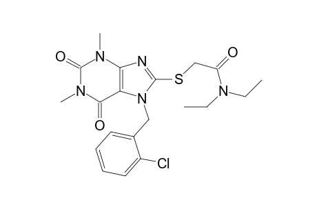 Acetamide, 2-[[7-[(2-chlorophenyl)methyl]-2,3,6,7-tetrahydro-1,3-dimethyl-2,6-dioxo-1H-purin-8-yl]thio]-N,N-diethyl-