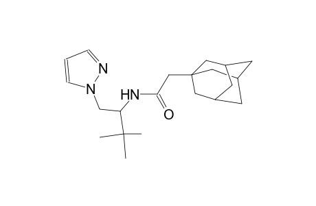 2-(1-adamantyl)-N-[2,2-dimethyl-1-(1H-pyrazol-1-ylmethyl)propyl]acetamide