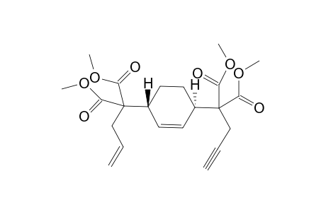 2-Allyl-2-[(1R,4R)-4-(1,1-bis-methoxycarbonyl-but-3-ynyl)-cyclohex-2-enyl]-malonic acid dimethyl ester