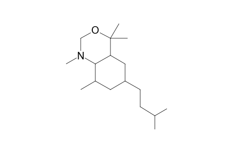 6-Isoamyl-1,4,4,8-tetramethyloctahydro-2H-benzo[d][1,3]oxazine