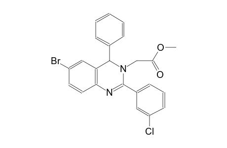 methyl (6-bromo-2-(3-chlorophenyl)-4-phenyl-3(4H)-quinazolinyl)acetate
