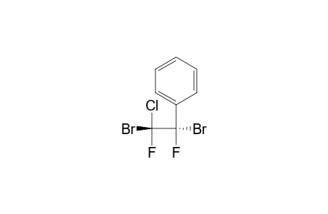 THREO-1-CHLORO-1,2-DIBROMO-1,2-DIFLUORO-2-PHENYL-ETHANE