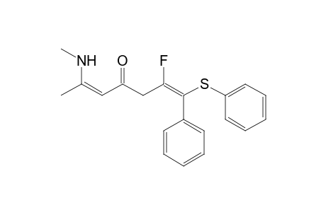 (Z)-2-Fluoro-1-phenyl-6-methylamino-1-phenylthiohept-1,5-dien-4-one