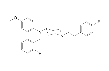 N-2-Fluorobenzyl-1-[2-(4-fluorophenyl)ethyl]-N-4-methoxyphenylpiperidin-4-amine
