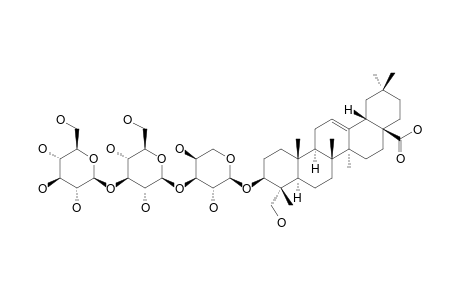 DURUPCOSIDE-C;HEDERAGENIN-3-O-BETA-D-GLUCOPYRANOSYL-(1->3)-BETA-D-GLUCOPYRANOSYL-(1->3)-ALPHA-L-ARABINOPYRANOSIDE