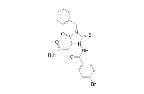 N-[5-(2-amino-2-oxoethyl)-3-benzyl-4-oxo-2-thioxo-1-imidazolidinyl]-4-bromobenzamide