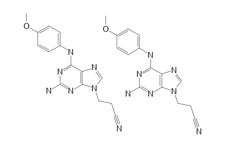 2-AMINO-9-BETA-CYANOETHYL-6-(PARA-METHOXYPHENYLAMINO)-PURINE