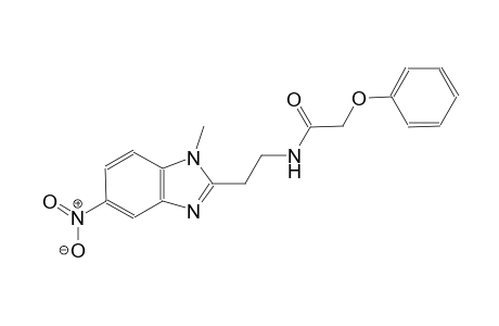 N-[2-(1-methyl-5-nitro-1H-benzimidazol-2-yl)ethyl]-2-phenoxyacetamide