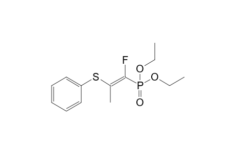 Diethyl 2-Phenylthio-1-fluoropropenylphosphonate