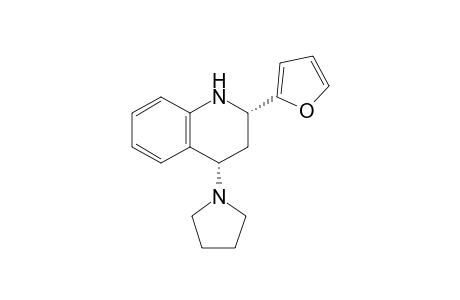 (2S*,4S*)-1,2,3,4-Tetrahydro-2-(2'-furyl)-4-(pyrrolidinyl)quinoline