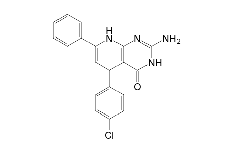 2-Amino-5-(4-chlorophenyl)-7-phenyl-5,8-dihydro-1H-pyrido[2,3-d]pyrimidin-4-one