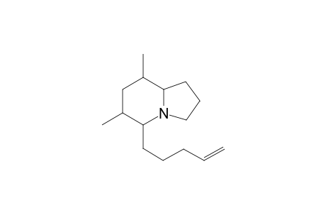 5-(4'-Penten-1'-yl)-6,8-dimethyl-indolizidine