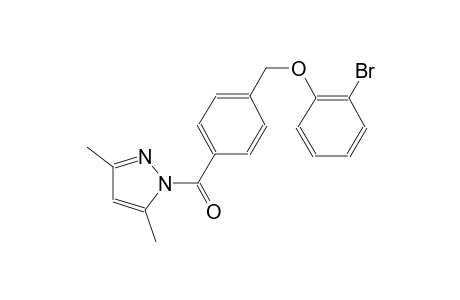 2-bromophenyl 4-[(3,5-dimethyl-1H-pyrazol-1-yl)carbonyl]benzyl ether