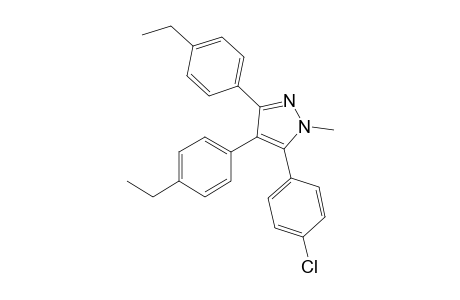 5-(4-Chlorophenyl)-3,4-bis(4-ethylphenyl)-1-methyl-1H-pyrazole