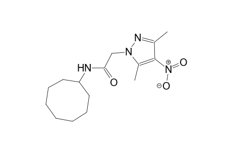 N-cyclooctyl-2-(3,5-dimethyl-4-nitro-1H-pyrazol-1-yl)acetamide
