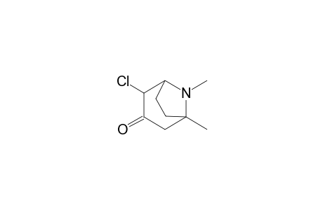 8-Azabicyclo[3.2.1]octan-3-one, 4-chloro-1,8-dimethyl-, exo-