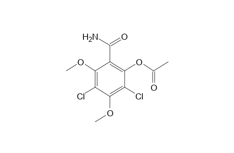 3,5-DICHLORO-4,6-DIMETHOXYSALICYLAMIDE, ACETATE