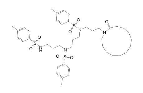 Benzenesulfonamide, 4-methyl-N-[3-[[(4-methylphenyl)sulfonyl]amino]propyl]-N-[3-[[(4-methylphenyl)sulfonyl][3-(2-oxoazacyclotridec-1-yl)propyl]amino]propyl]-