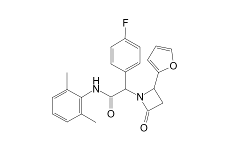 N-(2,6-Dimethyl-phenyl)-2-(4-fluoro-phenyl)-2-(2-furan-2-yl-4-oxo-azetidin-1-yl)-acetamide