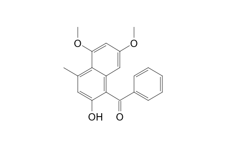 Methanone, (2-hydroxy-5,7-dimethoxy-4-methyl-1-naphthalenyl)phenyl-