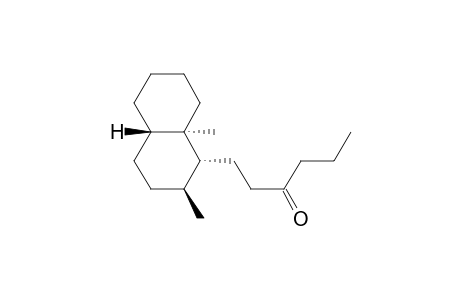 3-Hexanone, 1-(decahydro-2,8a-dimethyl-1-naphthalenyl)-, (1.alpha.,2.beta.,4a.beta.,8a.alpha.)-(.+-.)-