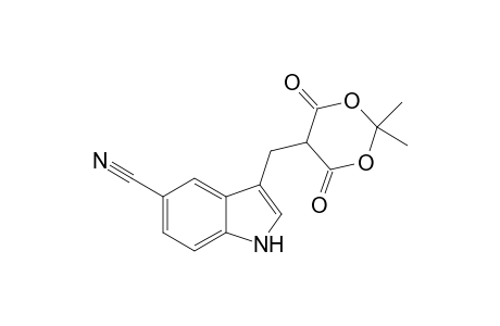 3-[(2,2-Dimethyl-4,6-dioxo-1,3-dioxolan-5-yl)methyl]-5-cyanoindole