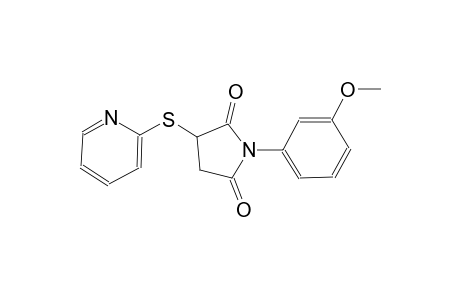 1-(3-methoxyphenyl)-3-(2-pyridinylsulfanyl)-2,5-pyrrolidinedione