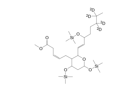 5-(2-(3-(trimethylsiloxy)-6,6,7,7-tetradeutero-1-octenyl)-4,6-di(trimethylsiloxy)-5,6-dihydro-1,4-pyran-3-yl)-3(Z)-pentenoic acid methyl ester