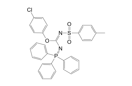 4-Chlorophenyl-N-(p-methylphenyl)sulfonyl]-N-(triphenylphosphoranylidene) imidocarbamate