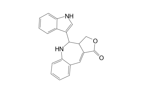 1H-Furo[3,4-c][1]benzazepin-1-one, 3,3a,4,5-tetrahydro-4-(1H-indol-3-yl)-