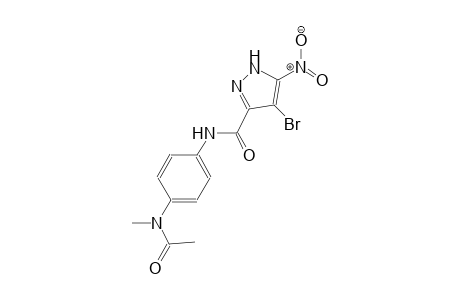 N-{4-[acetyl(methyl)amino]phenyl}-4-bromo-5-nitro-1H-pyrazole-3-carboxamide