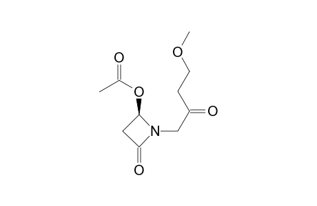 2-Azetidinone, 4-(acetyloxy)-1-(4-methoxy-2-oxobutyl)-, (R)-