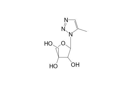 5-Methyl-1-(D-apio.beta.,D-furanosyl)-1,2,3-triazole