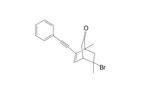 8-Bromo-1,8-dimethyl-6-(2-phenylethynyl)bicyclo[2.2.2]oct-5-en-2-one