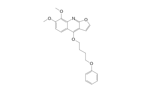 7,8-Dimethoxy-4-(4-phenoxybutoxy)furo[2,3-b]quinoline