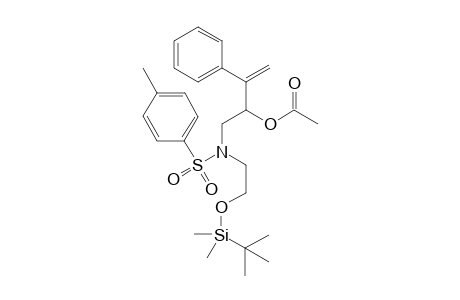 1-(N-{2-[(tert-Butyldimethylsilyl)oxy]ethyl}(4-methylbenzene)sulfonamide)-3-phenylbut-3-en-2-yl acetate