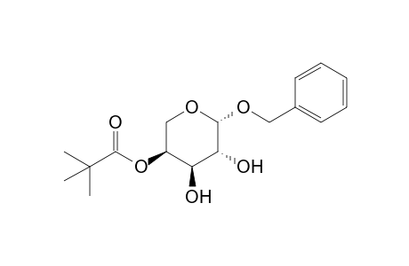 Benzyl 4-O-pivaloyl-.beta.,L-arabinopyranoside