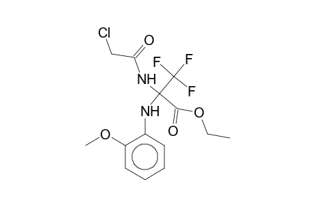 Ethyl 2-[(chloroacetyl)amino]-3,3,3-trifluoro-2-(2-methoxyanilino)propanoate