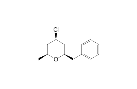 4-Chloro-2-benzyl-6-methyltetrahydopyran