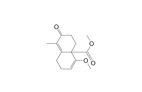 4-Methoxy-8-methyl-7-oxo-1,2,5,6-tetrahydronaphthalene-4a-carboxylic acid methyl ester