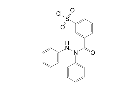 Benzoic acid, 3-(chlorosulfonyl)-, 1,2-diphenylhydrazide